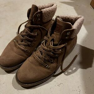 Dr. Scholl's Brown Lace Up Boots